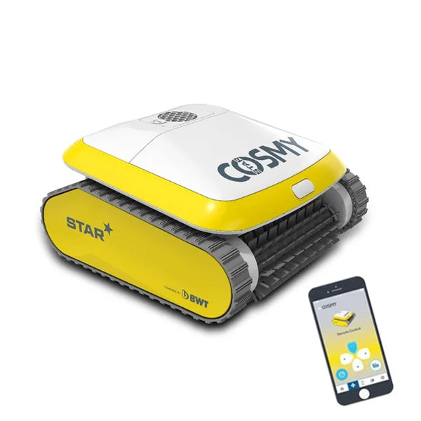 BWT Cosmy The Star Robotic Pool Cleaner | Bluetooth App Control | Floor, Wall & Waterline